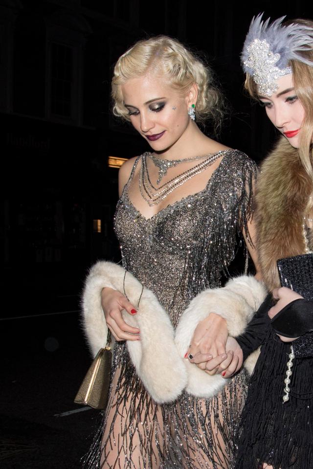  Pixie's daring dress left little to the imagination while remaining elegant and classy