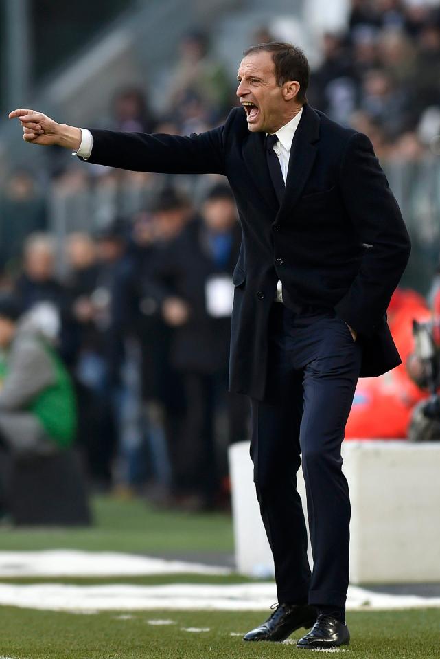  Max Allegri barks instructions, but game was settled after just 16 minutes