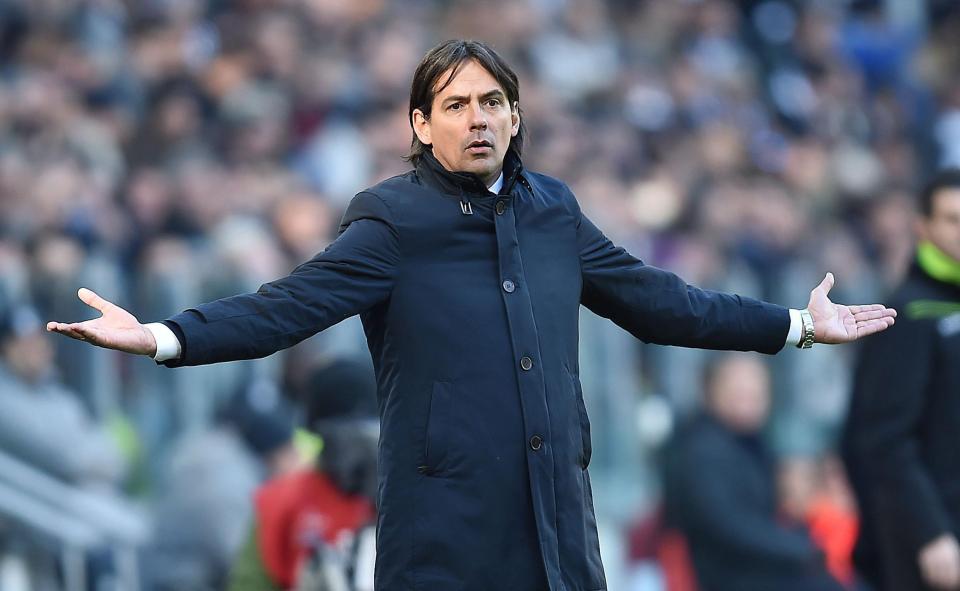  Simone Inzaghi questioned a few refereeing decisions as his side went down 2-0