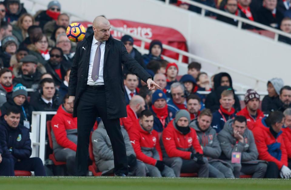  Sean Dyche blasted the officials for awarding Arsenal's penalty