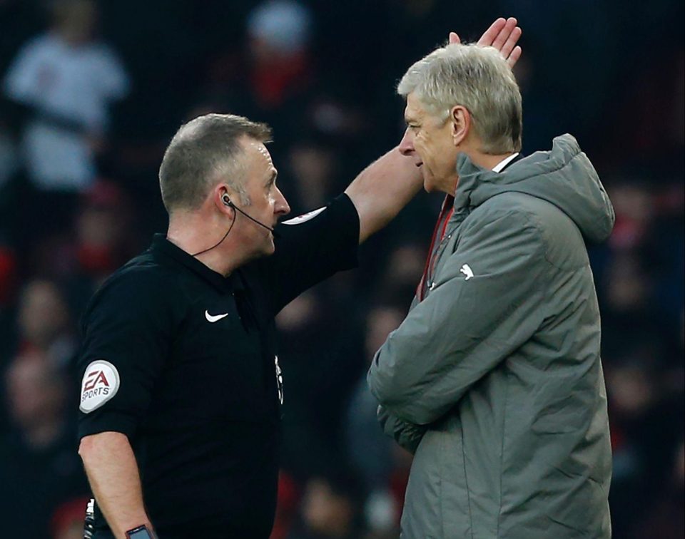  Arsene Wenger was left fuming by the ref's decision to award Burnley a penalty