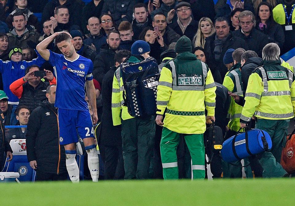  Cahill dusted himself down and was able to play on