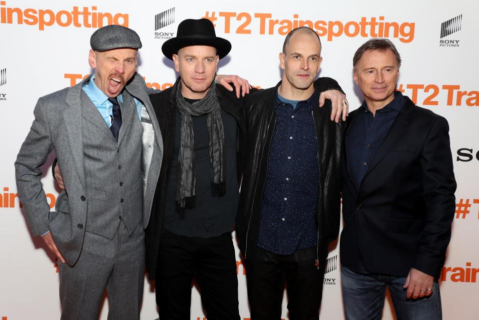  Ewan Bremner, Ewan McGregor, Jonny Lee Miller and Robert Carlyle at the Trainspotting premiere