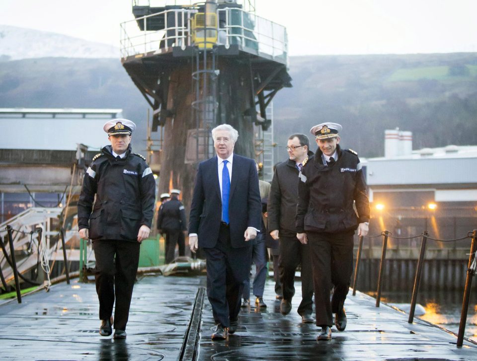  Sir Michael Fallon said the Government had "absolute confidence" in the nuclear deterrent