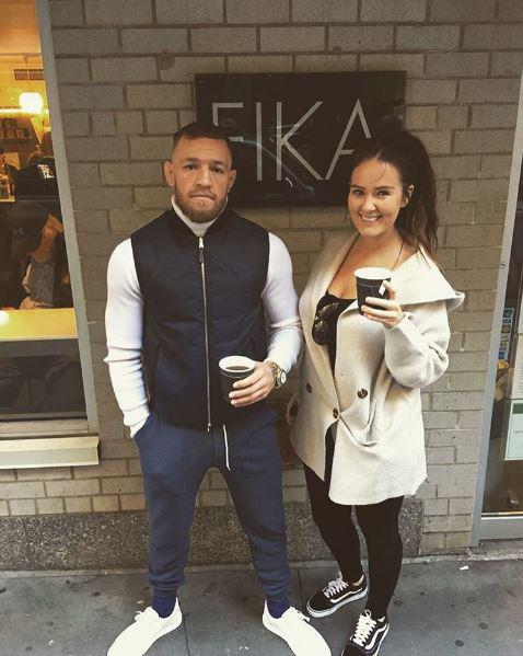  Conor McGregor and Dee Devlin enjoy a coffee together