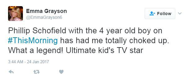  One viewer described Phill as the "ultimate kid's TV star"