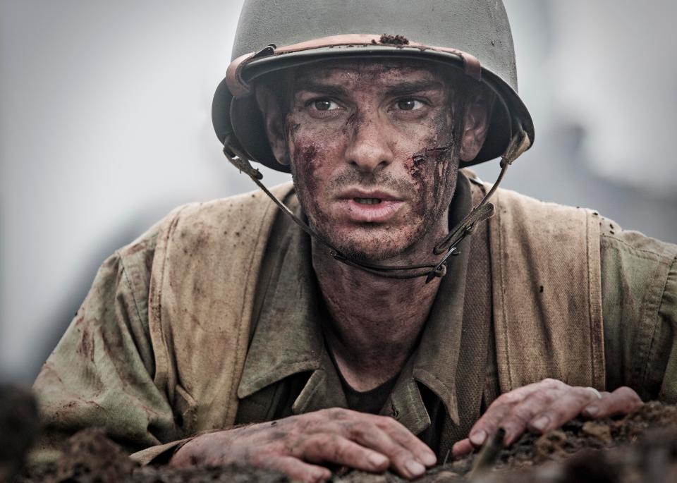  Andrew Garfield is up for lead actor in his role as Desmond Doss in Hacksaw Ridge