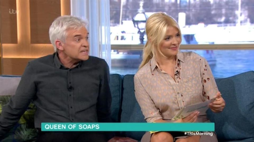  Phillip and Holly Willoughby pretended to be surprised by the news they were up for an award