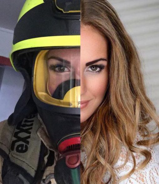  Full time firefighter Gunn Narten, from Norway, has gained thousands of followers for her sexy selfies