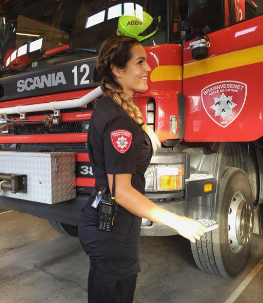  Gunn joined the fire service when she was just 19 and received mixed reactions from friends and family