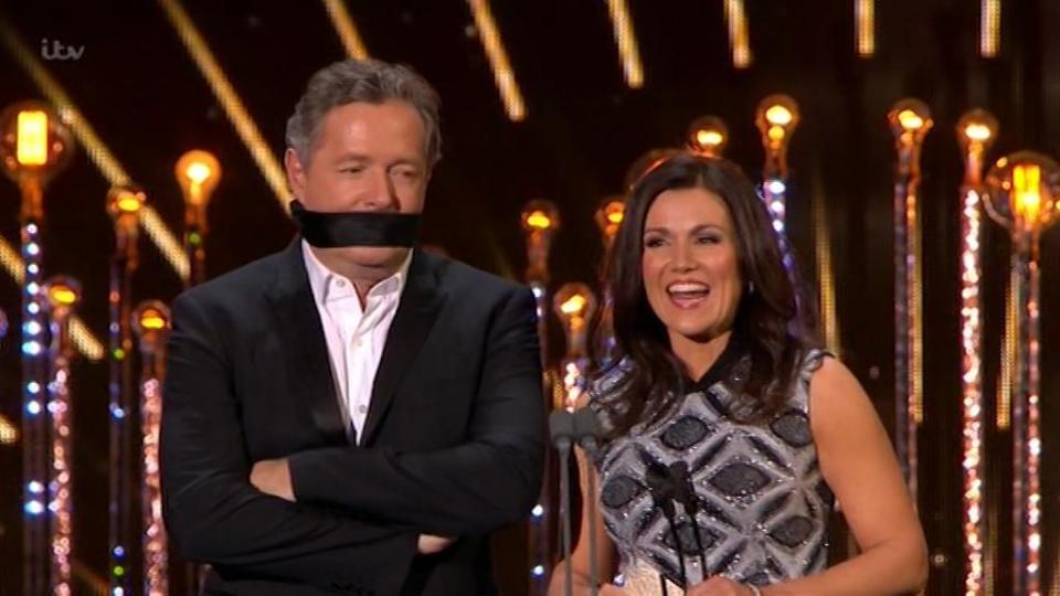  He was jokingly gagged by his Good Morning Britain co-host Susanna Reid at the National Television Awards