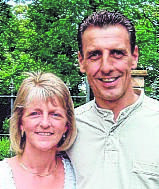  Stephen Mellor on his wedding day to Cheryl, who he protected while the Tunisian gunman opened fire on the beach