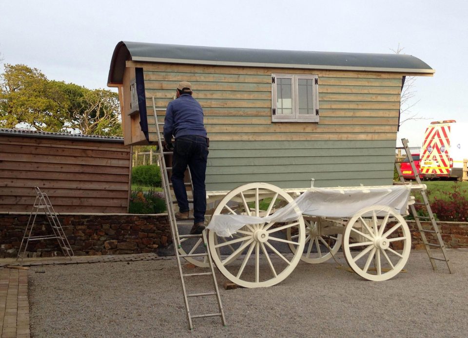  Chris worked entirely on his own to create the magical holiday hideaway