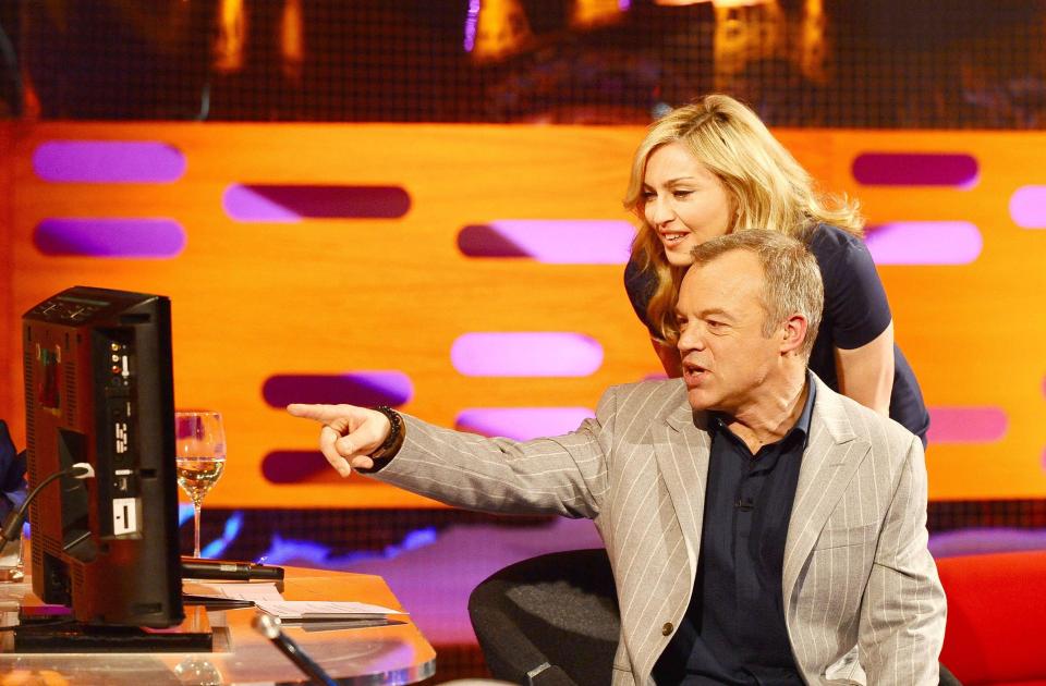  Graham admits he has had so many A-list guests on his show he struggles to say who his dream interview would be - though it was once Madonna, before she joined him on the show