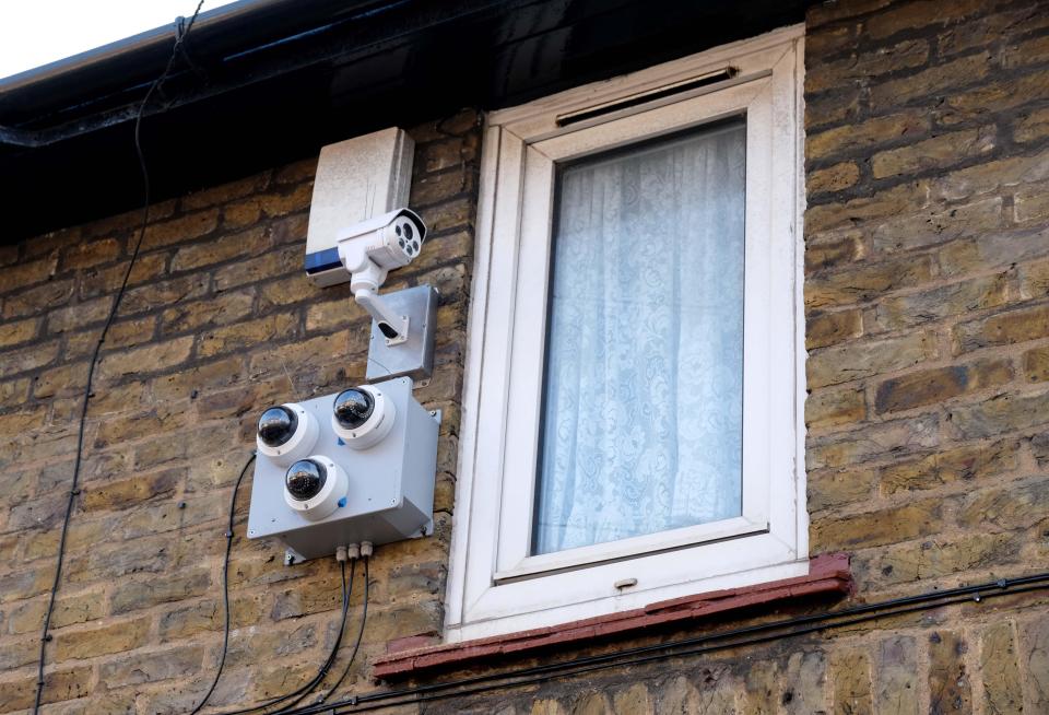  The CCTV equipment outside of Robert's house