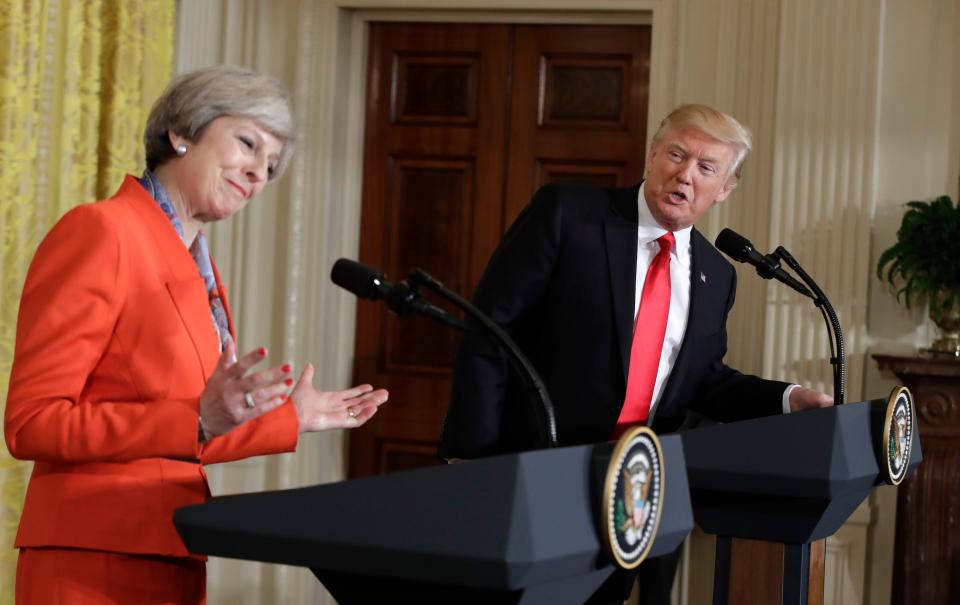  President Trump told journalists that the special relationship was "stronger than ever"