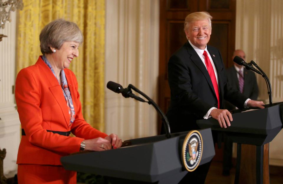  Mrs May confirmed that President Trump would make a state visit to the UK this year