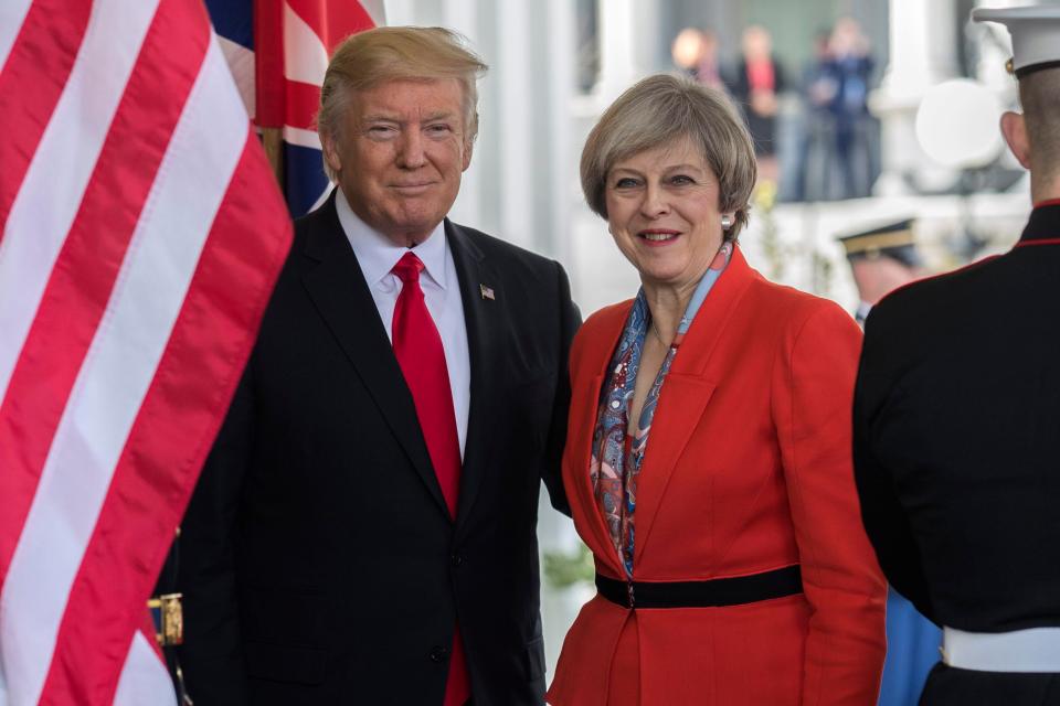  The news comes just days after Prime Minister Theresa May became the first foreign leader to meet The Donald following his Inauguration