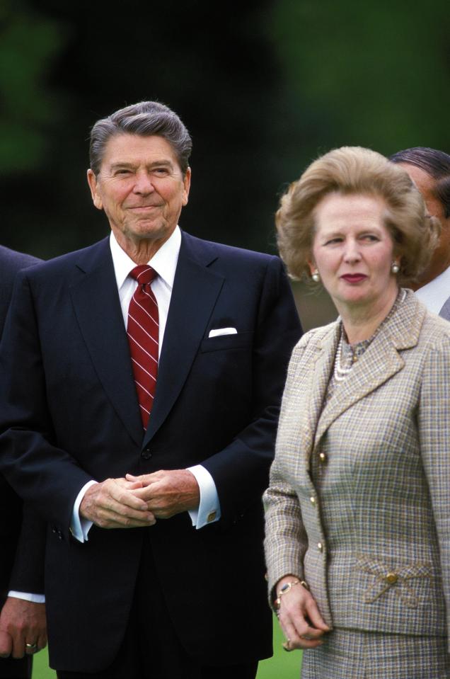  The pair were famously close when they governed the US and the UK during the 1980s