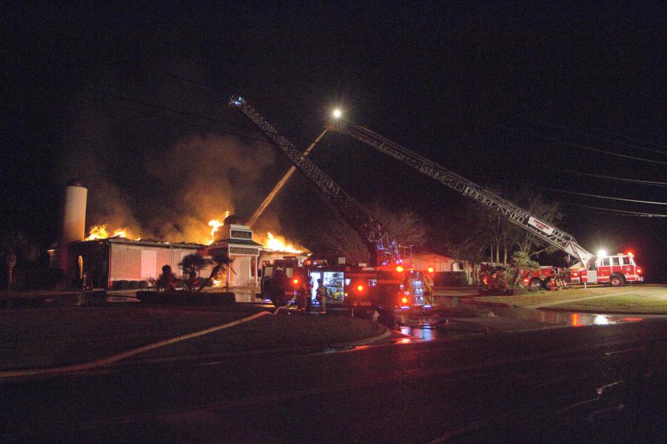  Fire fighters put the flames out but it was said to have been ‘completely destroyed’