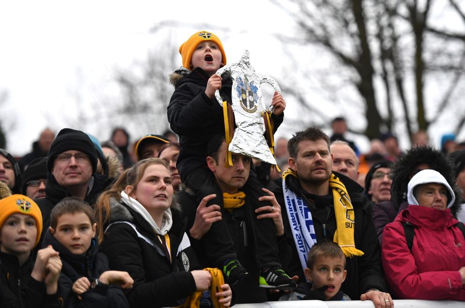  The FA Cup dream still lives on Sutton supporters