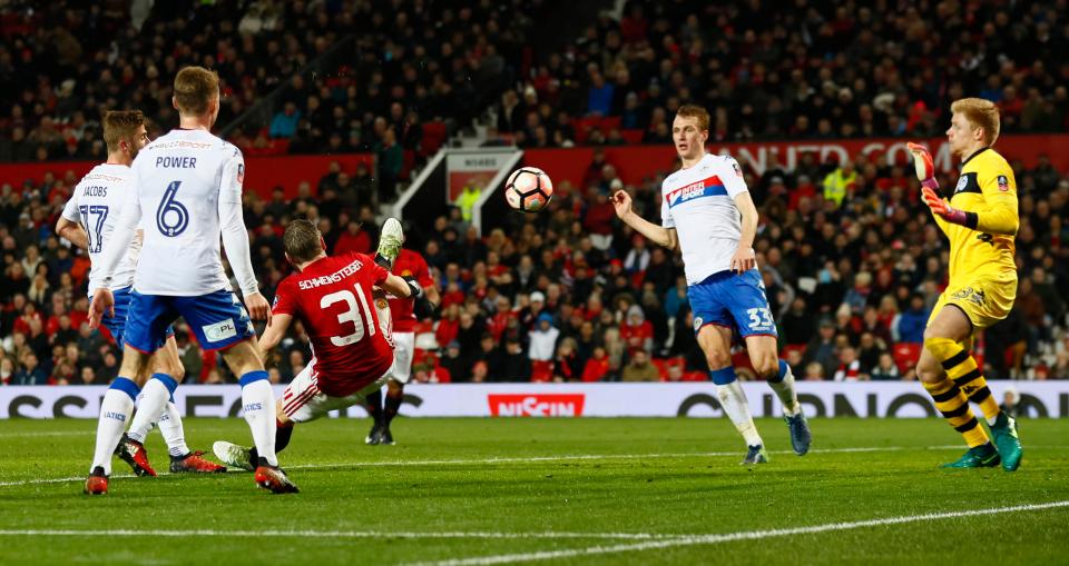  Schweinsteiger gets his name on the scoresheet late on in the rout