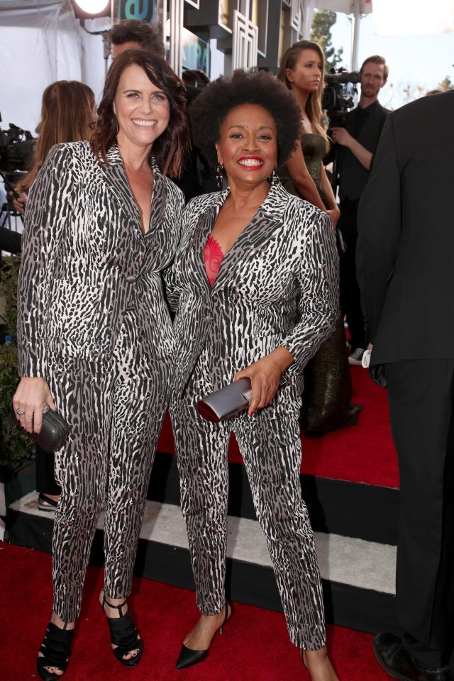  The pair posed for pictures together in their matching suits