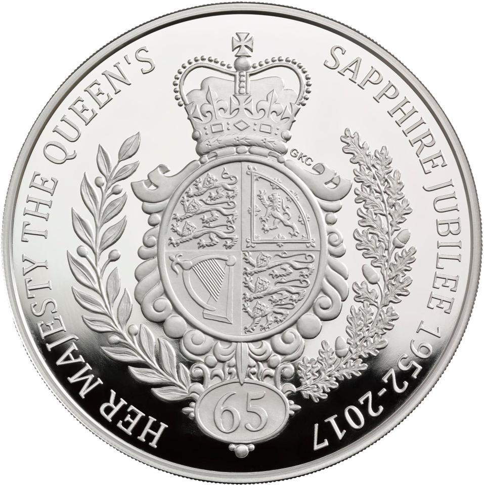  Gregory Cameron, a Bishop of the Anglican Church in Wales, designed the silver £1,000 coin which features the royal coat of arms on the reverse