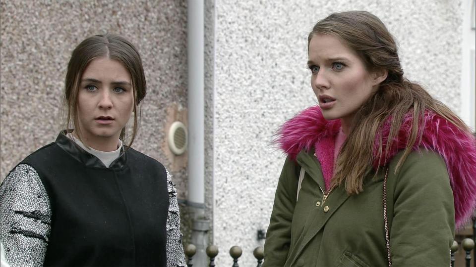  It doesn't take long for Rosie and Sophie to fall into trouble as they return to the cobbles