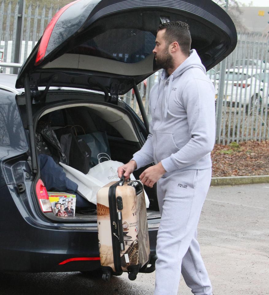  CJ was seen packing his stuff into a car