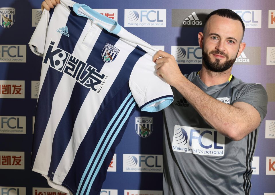  Bournemouth midfielder Marc Wilson has joined West Brom on loan until the end of the season