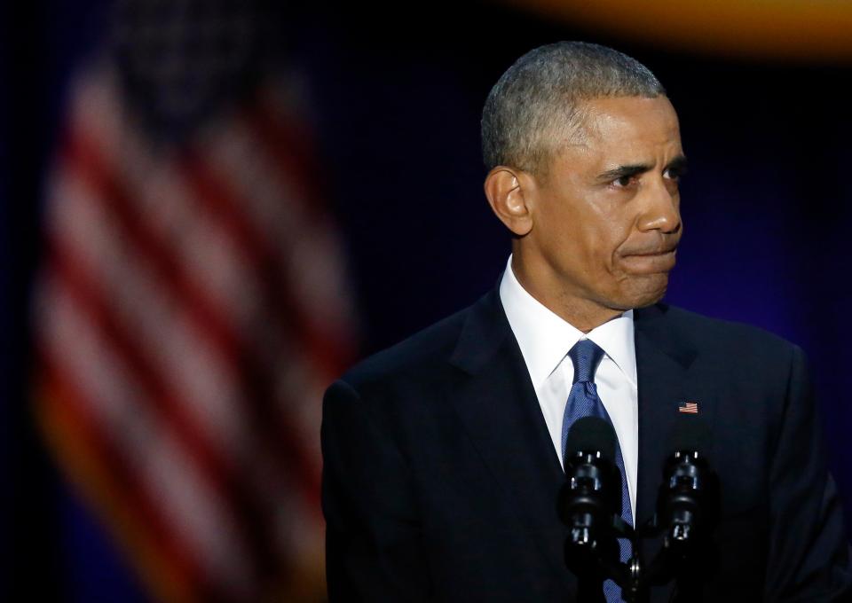  Obama addressed the threats Americans faced to their democracy