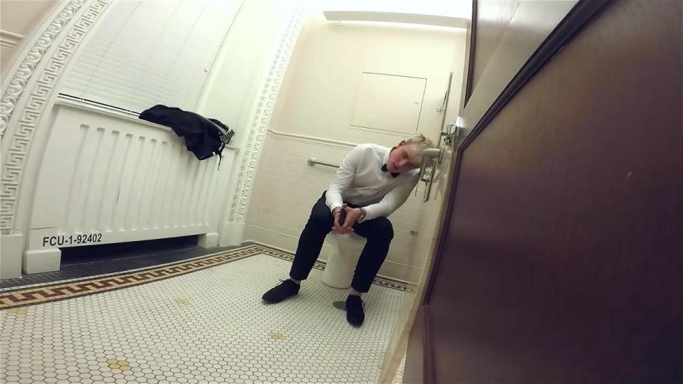  Paul has a kip in the toilets during his overnight stint