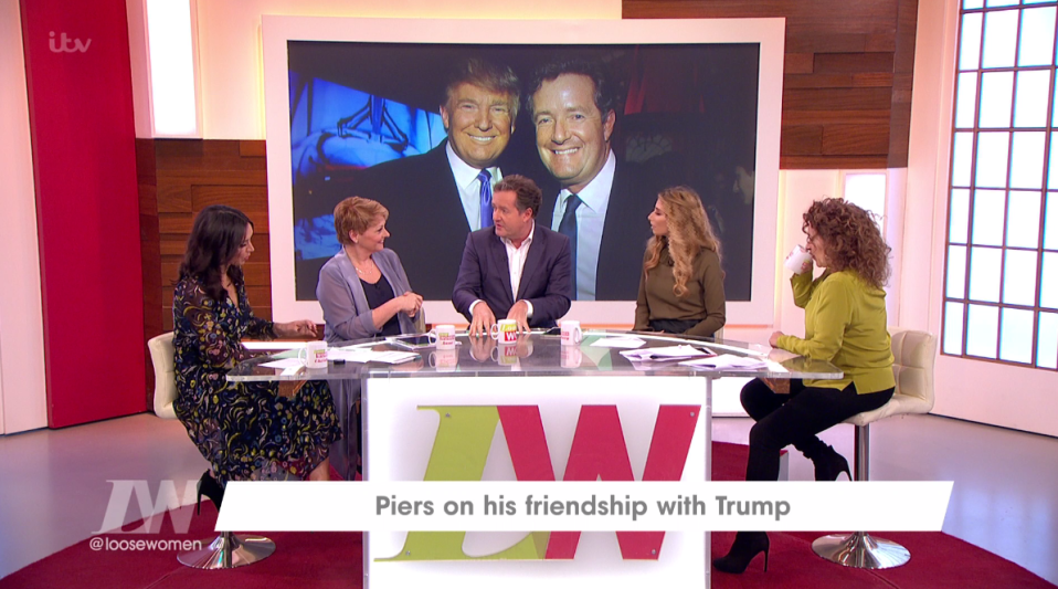  Piers spoke about his close friendship with US President Donald Trump