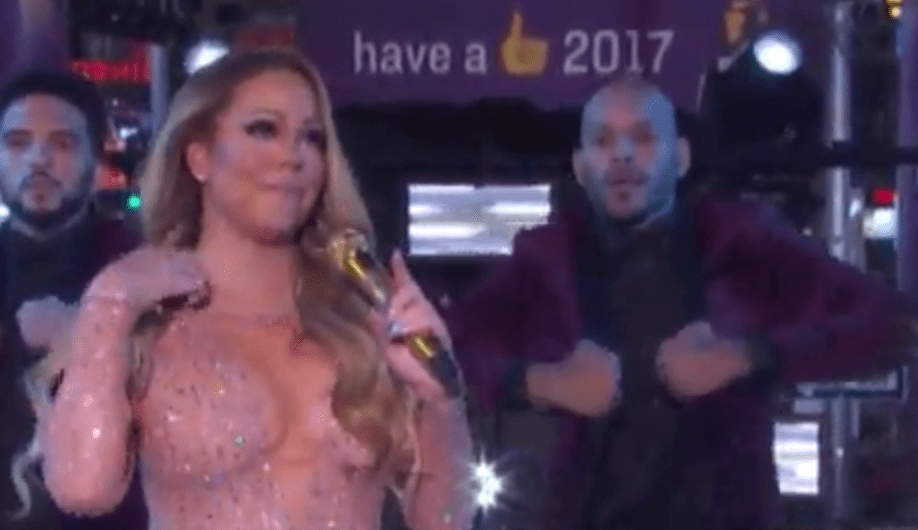  Mariah stormed off after a lip sync fail during her Times Square New Year's party