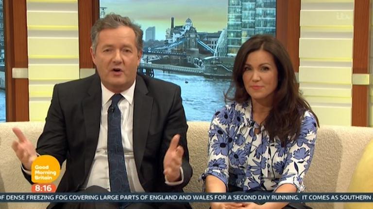  Susanna can usually be found alongside outspoken Piers Morgan on the ITV sofa