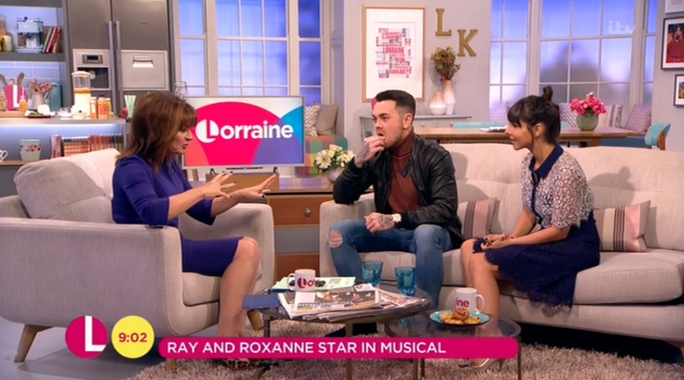  Roxanne branded her "lazy" during an appearance on Lorraine with Ray Quinn