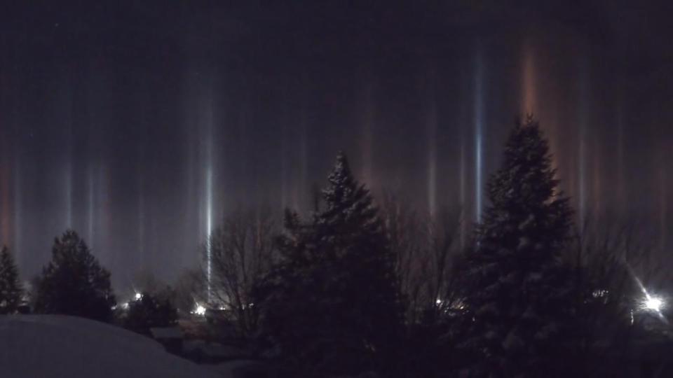  No, aliens have not descended upon a snowy scape in Ontario, Canada