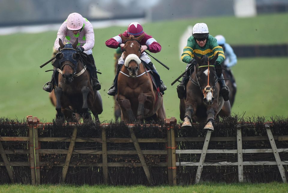  Jezki (right) made a winning return at Navan