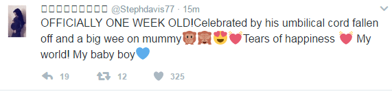  Stephanie Davis is keeping her fans up to date with her son's life