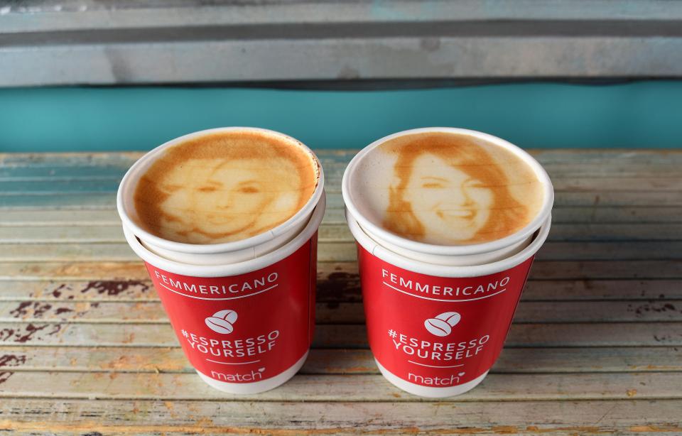  Can you guess which celebrities are on these coffees?