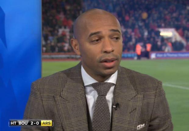 Thierry Henry in his usual get-up, his suit