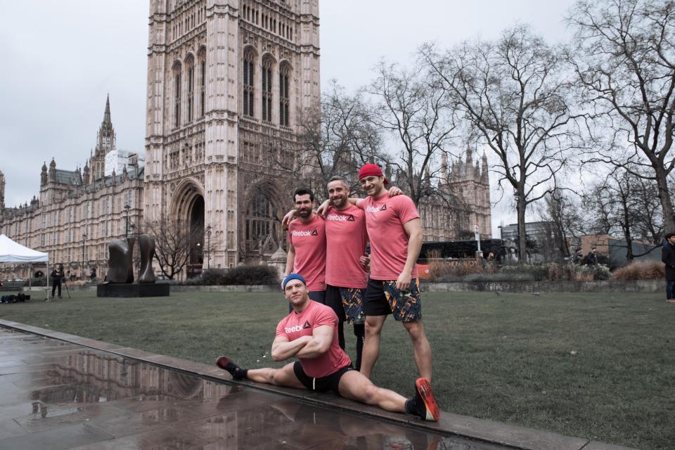  (L-R) Kevin Soler, Craig Peters, Eirik Lundstein and Ken William-Stornes were in action in London