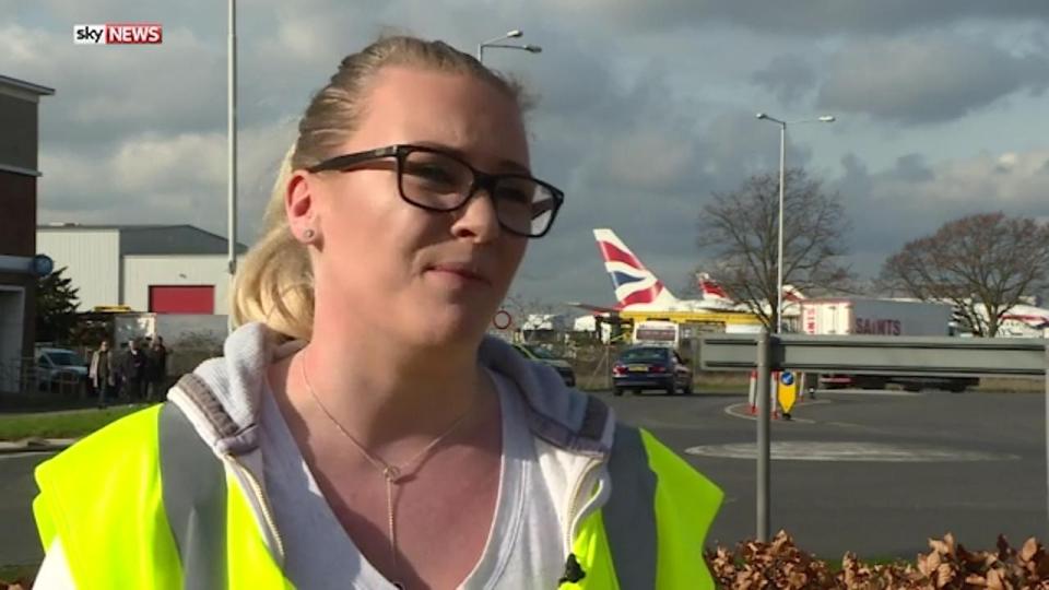  BA cabin crew member Charly Bacon said some staff had been forced to sleep in their cars because they could not afford hotels near the airport