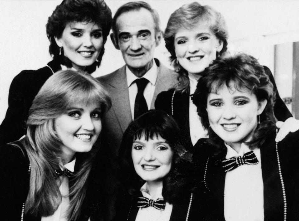 The Nolans: Maureen, father Tommy, Bernadette (back) and Linda, Anne and Coleen