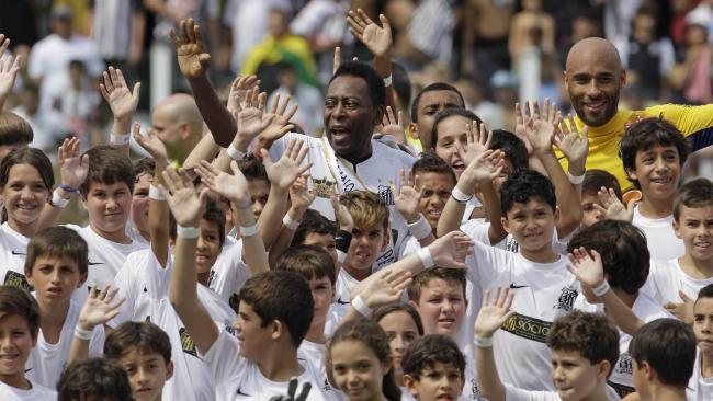  Pele's son played for the Brazilians team Santos