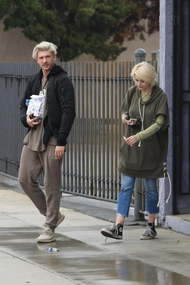  The pair have been spending time together in America, where they were spotted both sporting blonde hair