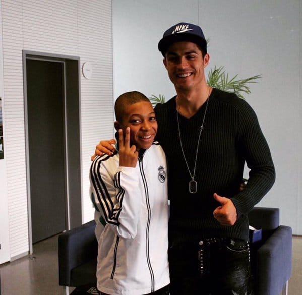  He even posed with Cristiano Ronaldo looking pleased as punch