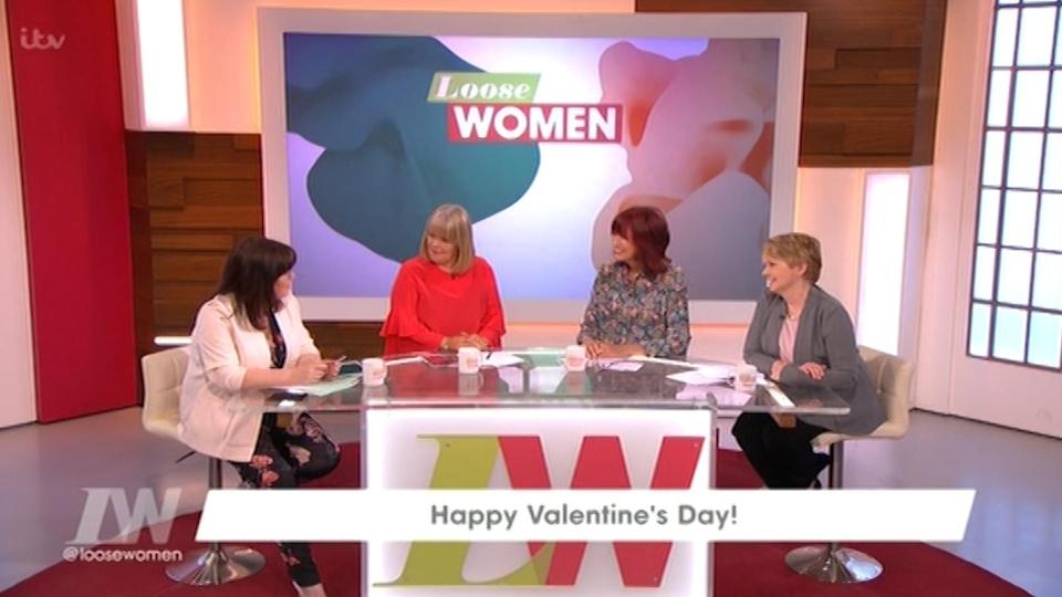  The Loose Women ladies swapped funny cards to mark Valentine's Day