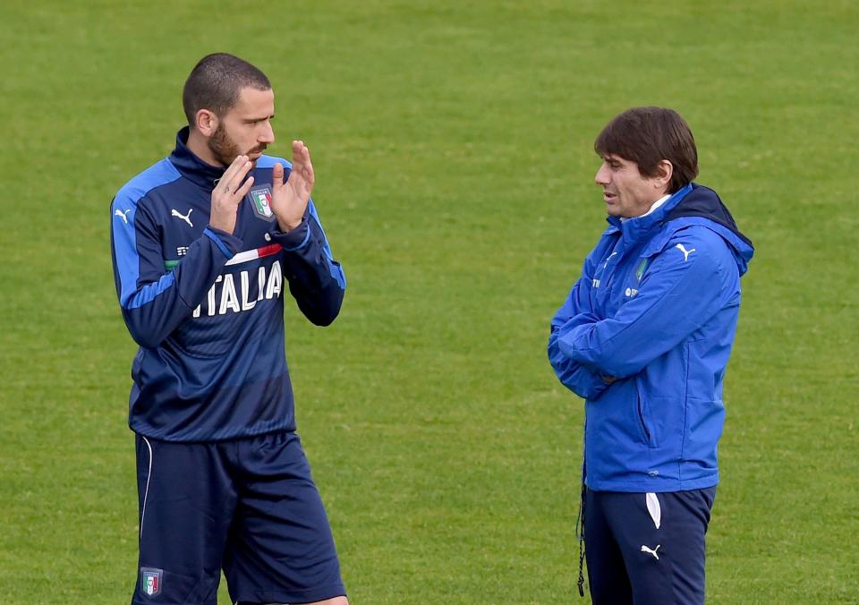  Antonio Conte would like to recreate his Italy relationship with Leonardo Bonucci